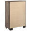 Commode de chambre à 5 tiroirs en taupe délavé