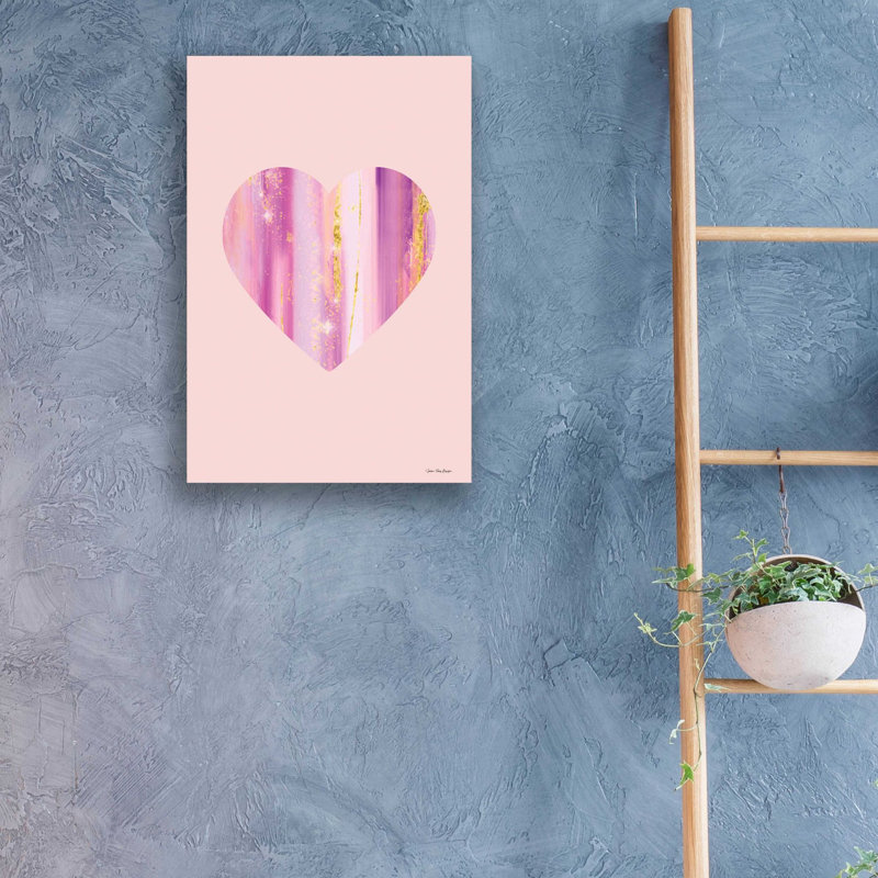 'Happy Heart II' by Seven Trees Design, Acrylic Glass Wall Art, 24" H x 16" W x 0.2" D