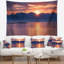 Tapisserie seascape norvégien en mer au coucher du soleil-28509652