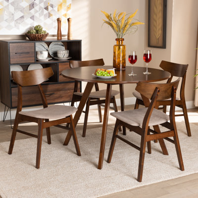 Xaverius 4 - Person Solid Wood Top Four Leg Dining Set