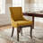 Chic Mid-Century Dining Chair Set(Set Of 2) - High Back Support, Solid Wood Frame, Bronze Accents-1431293430