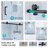 56" - 60" W x 76" H Single Sliding Shower Door, Frameless Bathroom Sliding Door with 1/4" (6mm) Tempered Glass for Walk-in Shower, Matte Black CM-25D06-60MBX