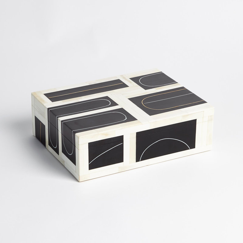 Brass Loop Box, 3.5" H x 11" W x 8.5" D