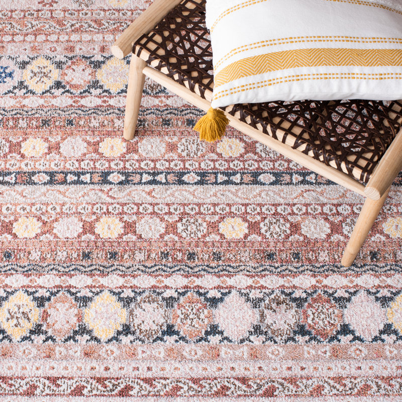 Tapis à motif géométrique Khris Performance, Carré 6 pi 7 po