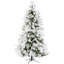 Snowy 9' White Pine Aritificial Christmas Tree with 850 Clear lights-1878525175-1877159413