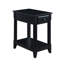 Table de bout rectangulaire en bois avec rangement de style transitionnel Bhairavi-48191509-118803030