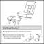 Canapé simple, fauteuil inclinable