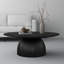 Table basse ronde noire-1082928113