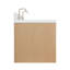 Meuble-lavabo mural ovale double avec comptoir en quartz blanc pur 1,5 po Mulloy-159556928-159556934