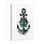 Blue Anchored Hebrews 6:19 - Wrapped Canvas Print