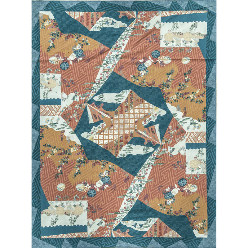 Aubusson Renaissance Wool Abstract Area Rug