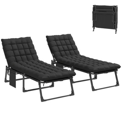 Ensemble de 2 chaises de jardin