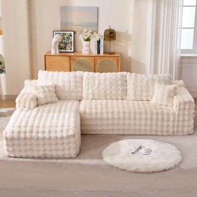 106" W Configurable Sectional Sofa With L-Shape Chaise