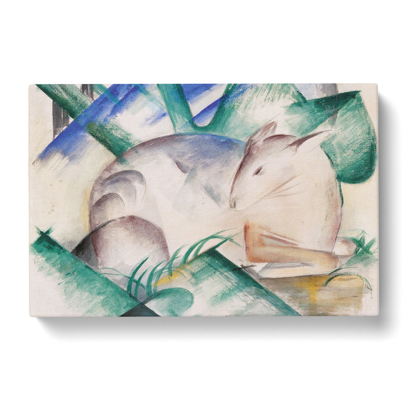 Resting Sheep by Franz Marc - Wrapped Canvas Painting, 40cm H x 60cm W x 3cm D