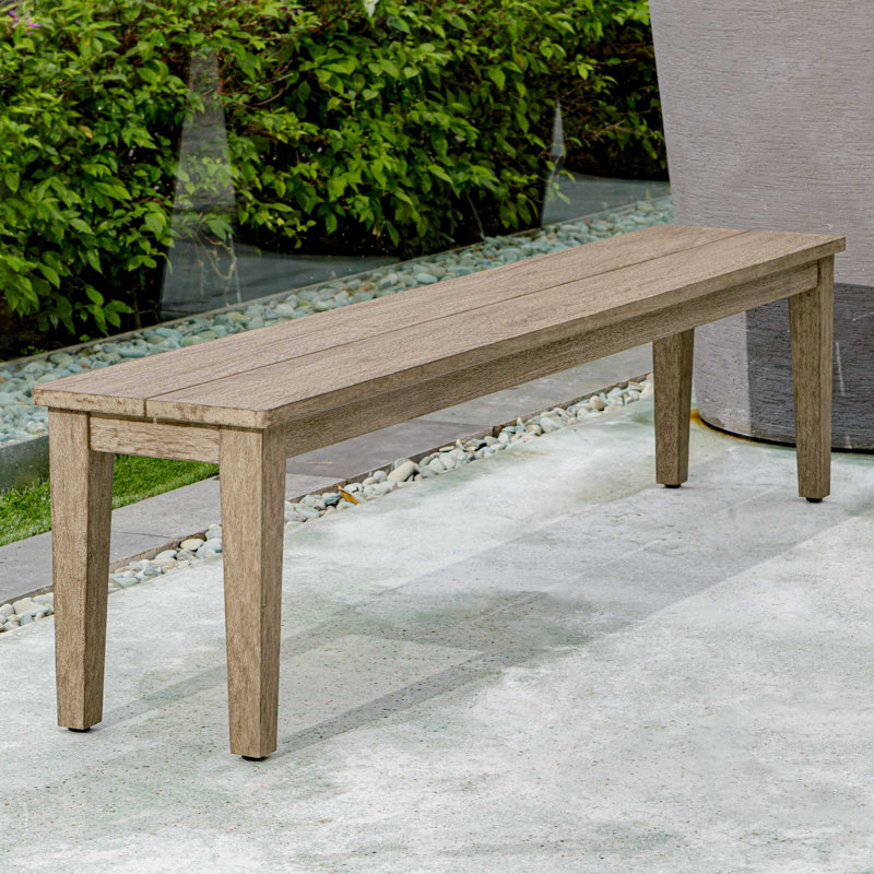 Uttermost Forsyth Dark Gray Outdoor Bench