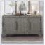 Élégant buffet en MDF et placage de pin avec tablettes réglables pour une organisation polyvalente-227693425