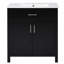 Meuble-lavabo de 30 pouces avec lavabo en céramique et beaucoup de rangement-2117226390