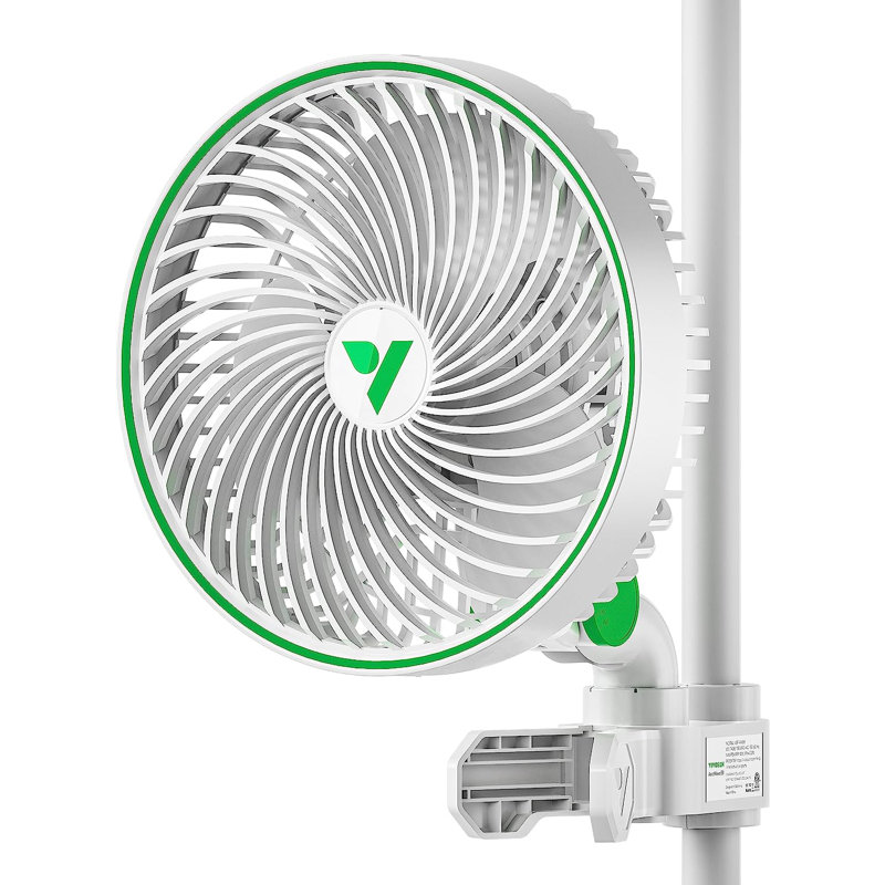 Ventilateur à pince 9,88 ", Blanc