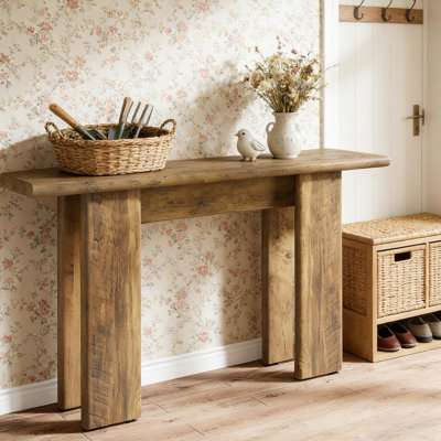 Table de canapé de style rustique, console, support de couloir