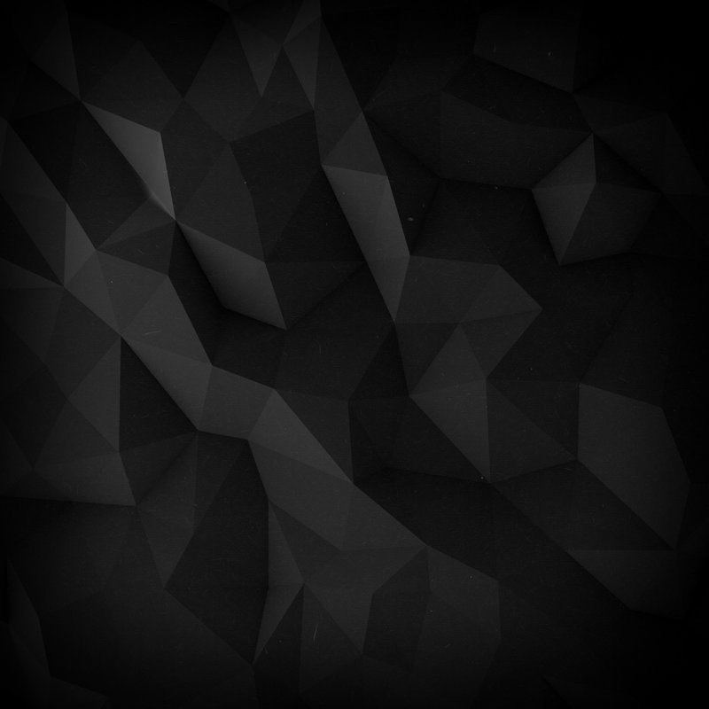 Black Faceted Background by 123dartist - Wrapped Canvas Print, 76cm H x 76cm W
