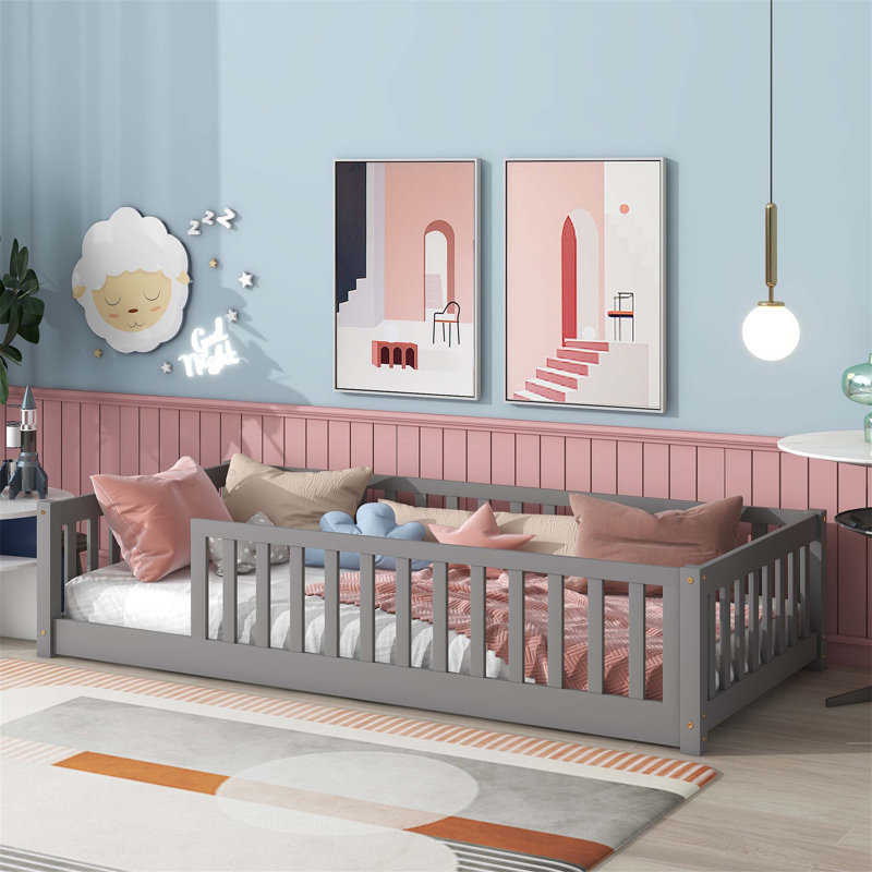 Blythedale Slat Bed, Gray