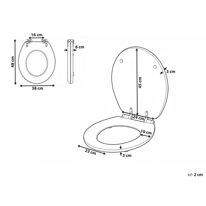 Toilet Seat INIRIDA Black
