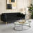 Velvet Convertible Sleeper Sofa Couch Futon Sofa Bed with 2 Pillows-727828307