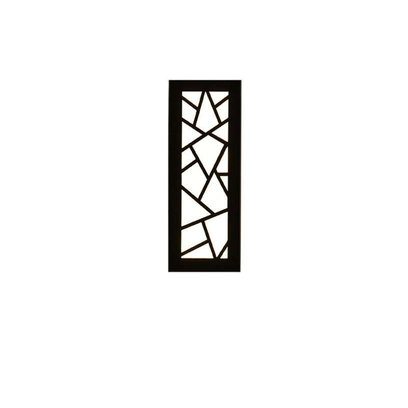 Lampe murale d'extérieur en aluminium Sabid, H 11,8 po x l 4,7 po x P 1,9 po