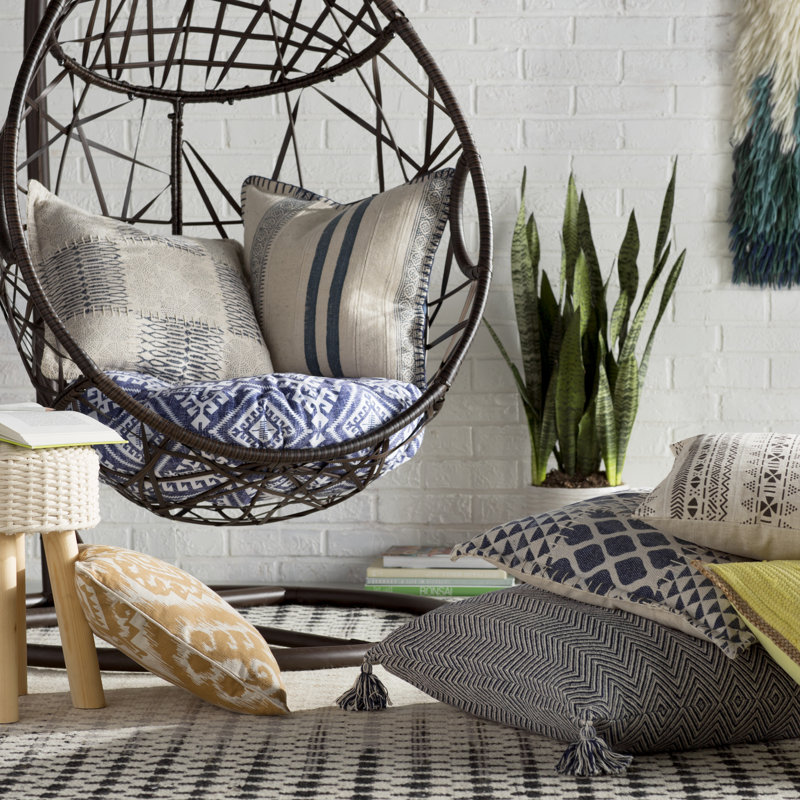 Mud Cloth Linen Throw Pillow