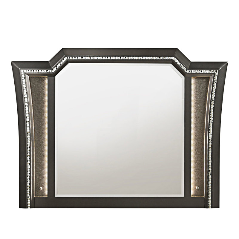 Miroir avec DEL, Gris argenté
