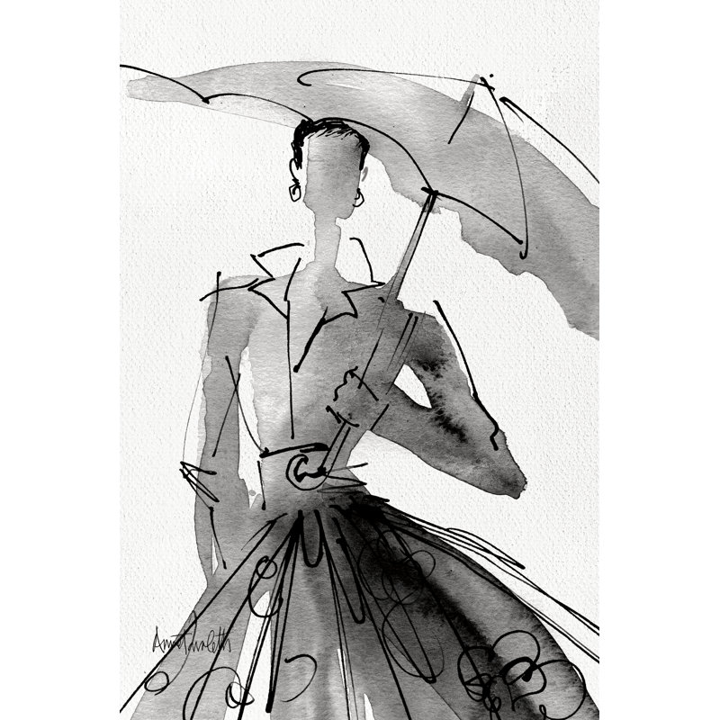 Fashion Sketchbook VI by Anne Tavoletti - Wrapped Canvas Painting, 76cm H x 51cm W