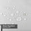 Rideau de douche imperméable à motif floral avec 12 petits crochets-1800786976