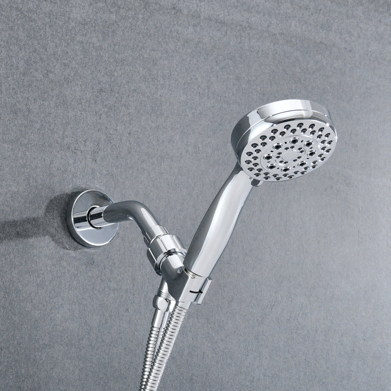 Handheld Shower With 5 Modes, High , , Abs Produced Head Head, Built, Chrome