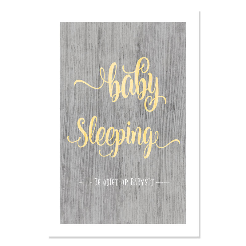 Rolled Baby Sleeping Paper Print, 36" H x 24" W x 1" D