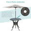 Ensemble bistro 3 pièces Darby Home Co-528537433