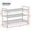 Étagère à chaussures 3 niveaux 9 paires en métal empilable, range-chaussures extensible réglable en hauteur-1344242700-1406527448
