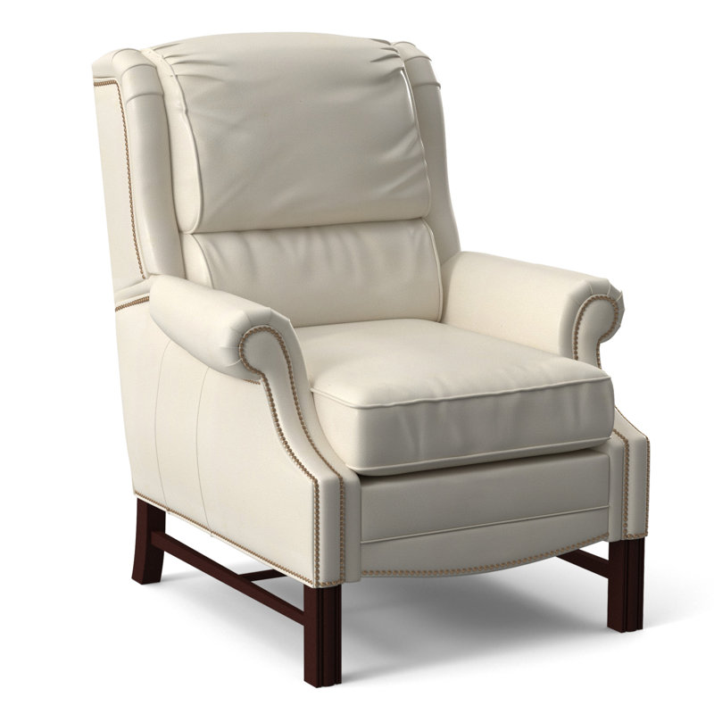 Alta Recliner, #9 Natural, Rio Mineral Genuine Leather, Mahogany