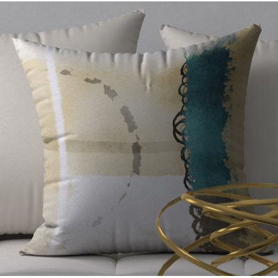 Abstract Reversible Throw Pillow