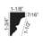 Plastic 1.75'' W x 96'' L Wall Base in Primed What