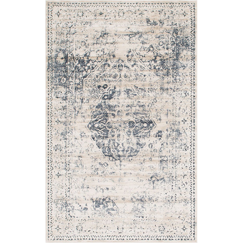 Widener Ikat Indoor Rug, Rectangle 5' x 8'