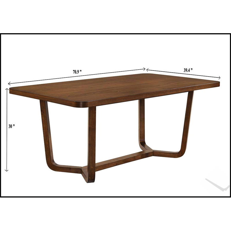 Table de salle à manger Mid-Century moderne 1pc