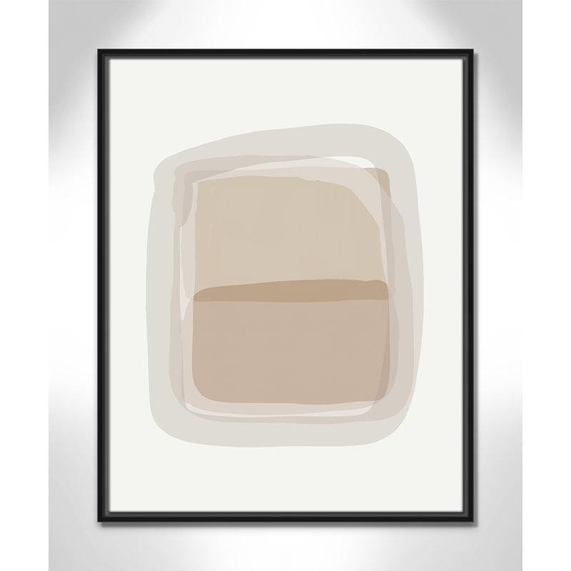 Tina - Cadre flottant, impression sur toile, H 29,5 po x l 23,5 po x P 2 po, Noir