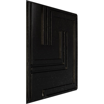 Panneau mural décoratif EnduraWall 3D géométrique l 19 5/8 po x H 19 5/8 po, galaxie métallique texturée (couvre 2,67 pieds carrés)