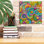 Art mural sur toile Tidepool Swirls par Dean Russo, 12 po x 12 po
