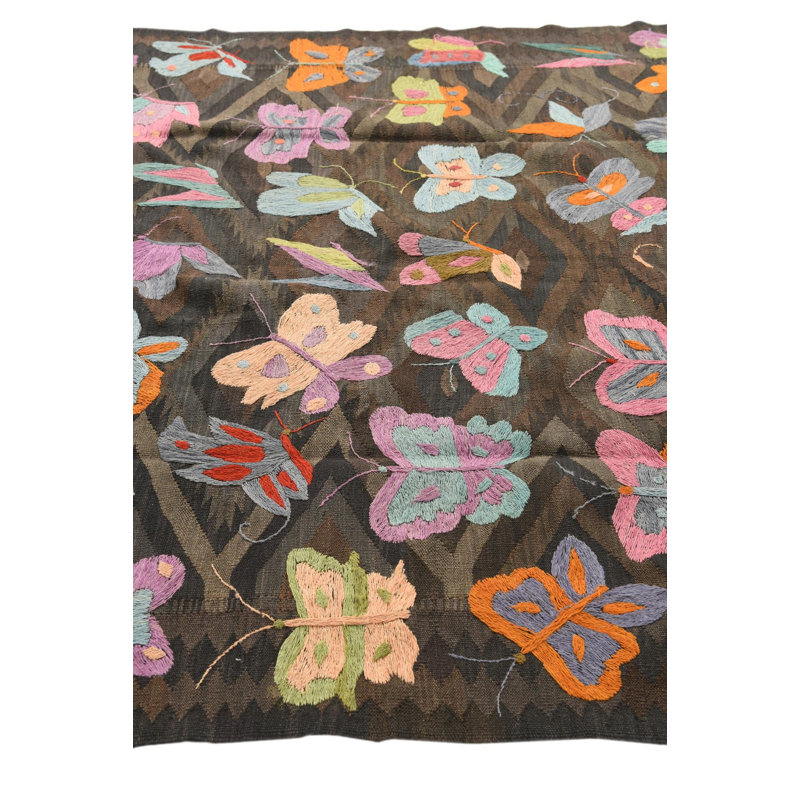 Tapis brun foncé 5x8 Perry