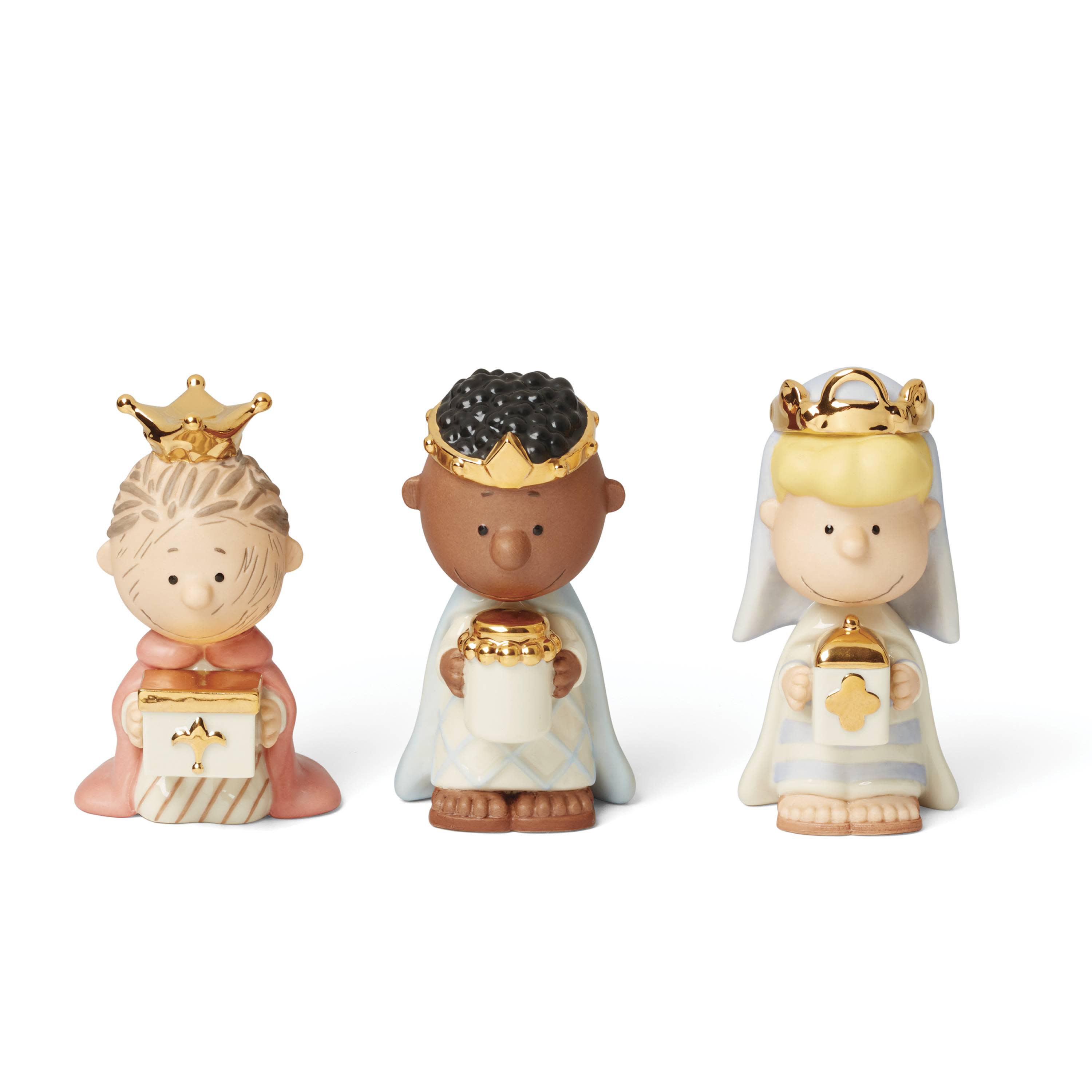 Lenox NATIVITY Peanuts Christmas Pageant 3 Kings Figurines & Reviews ...