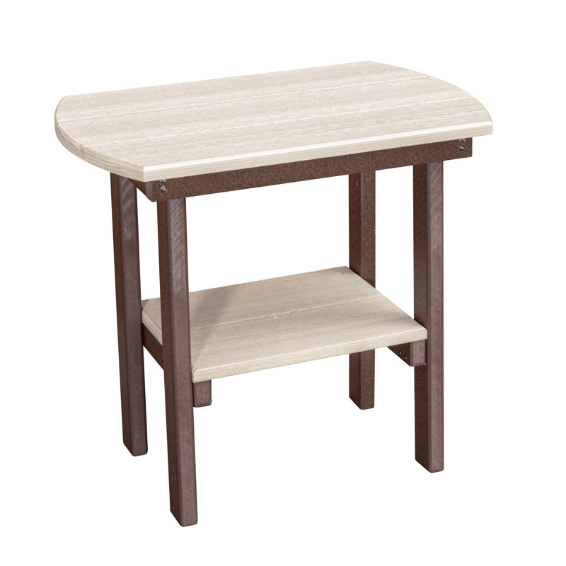  Table de bout ovale Model, Brun, Tanné