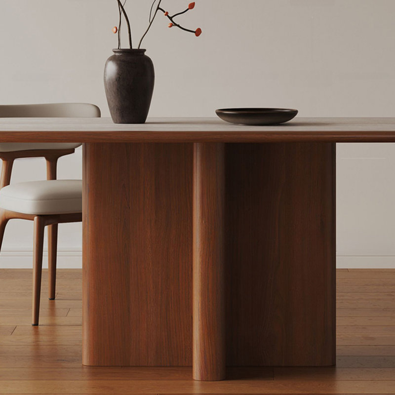 Table de salle à manger encastrée en bois massif,  H 29,52 po x L 70,86 po x l 35,43 po