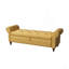 Banc de lit 63 po en tissu jaune-162888531