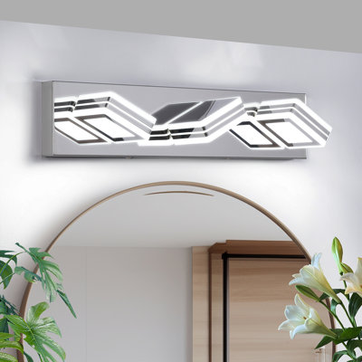 Luminaire pour meuble-lavabo mural 32 po à 5 lumières en chrome 32 po